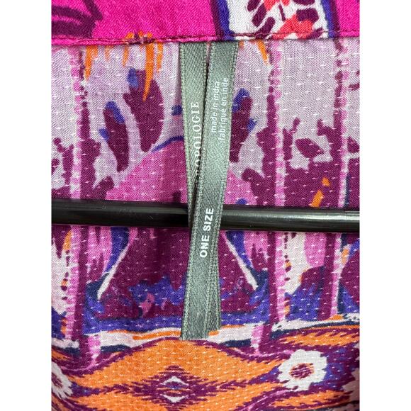 Anthropologie The Moselle Robe Kimono Cover up Beach Vacation Coastal O/S - Picture 9 of 15